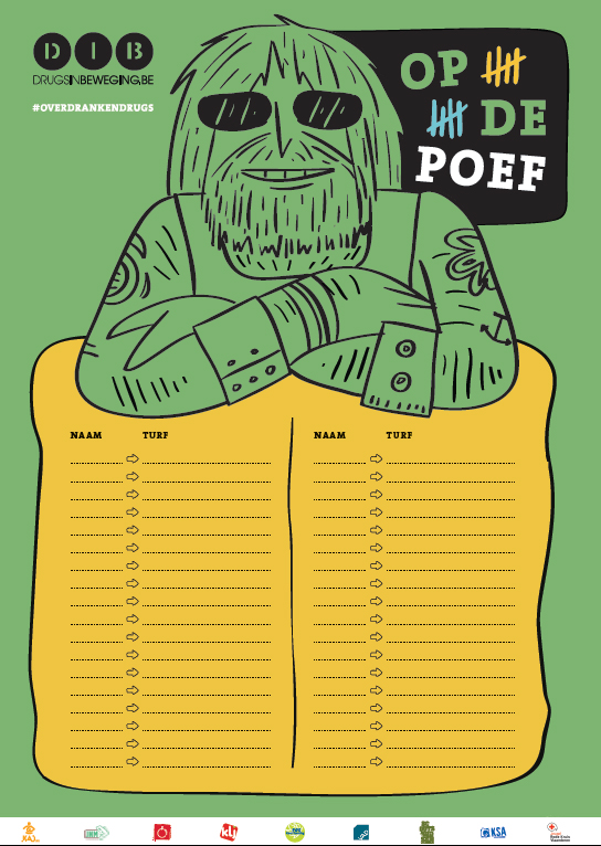 Op de poef